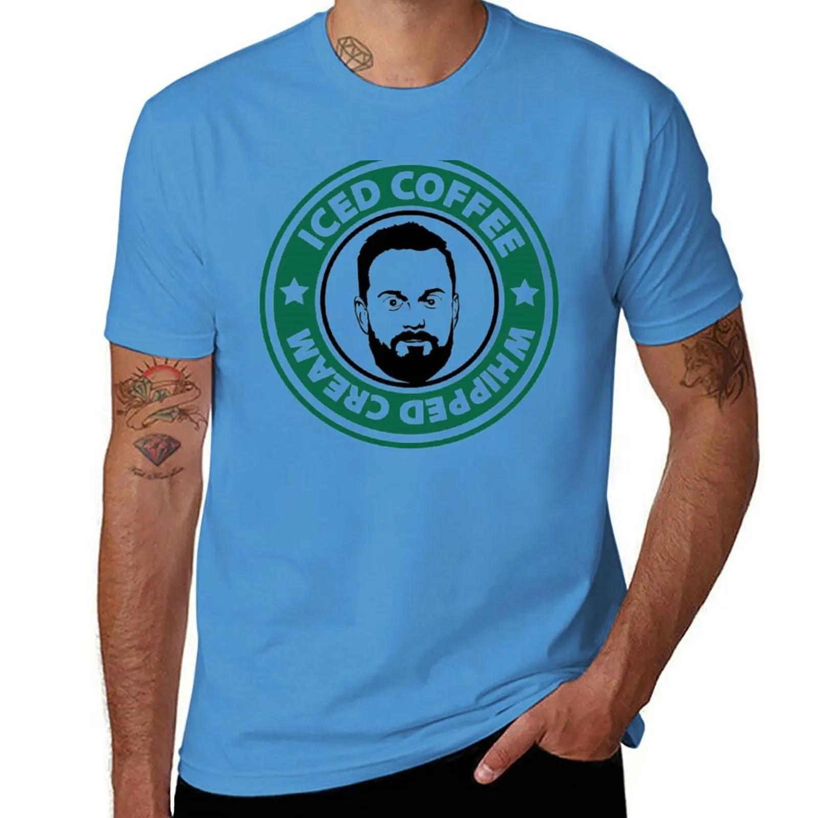 Nate Bargatze Iced Coffee Whipped Cream TShirt anime shirts graphic tees men t shirts high quality S