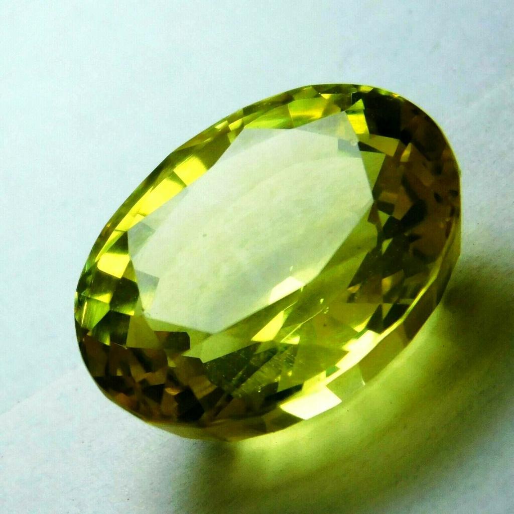 AAA Flawless Yellow Sapphire CERTIFIED 12 Carat Natural Loose Gemstone Oval Cut B-5