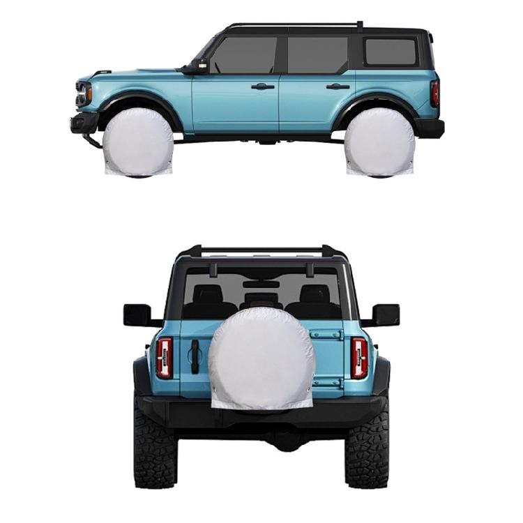 Auto Tire Cover with Handle Waterproof Tire Bag Energy Saving Car Accessory for Easy Transport for  Wheels Up to 65cm