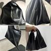 Yogodlns Vintage Solid Color PU Leather Large Capacity Hobo Shoulder Bags For Women Luxury Designer Shopping Tote Big Work Ladies Handbags