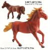 Oenux 2-Pieces Set Of Large Farm Animal Horse Cow Pig Sheep Goat Donkey Model Action Figures PVC Educational Cute Kids Toy Gift