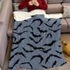 Halloween Bats Flannel Blanket Warm Soft Halloween Christmas Couch Warm Cozy Decorative Decor Gift for All Season