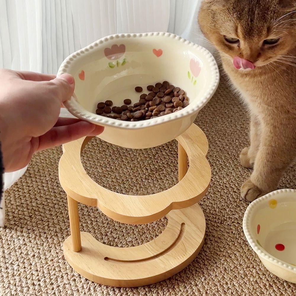 

Anti Vomiting Elevated Cat Water Bowl 15 Degree Inclined Raised Dog Food Bowl Kitten/Puppy/Bunny Style E