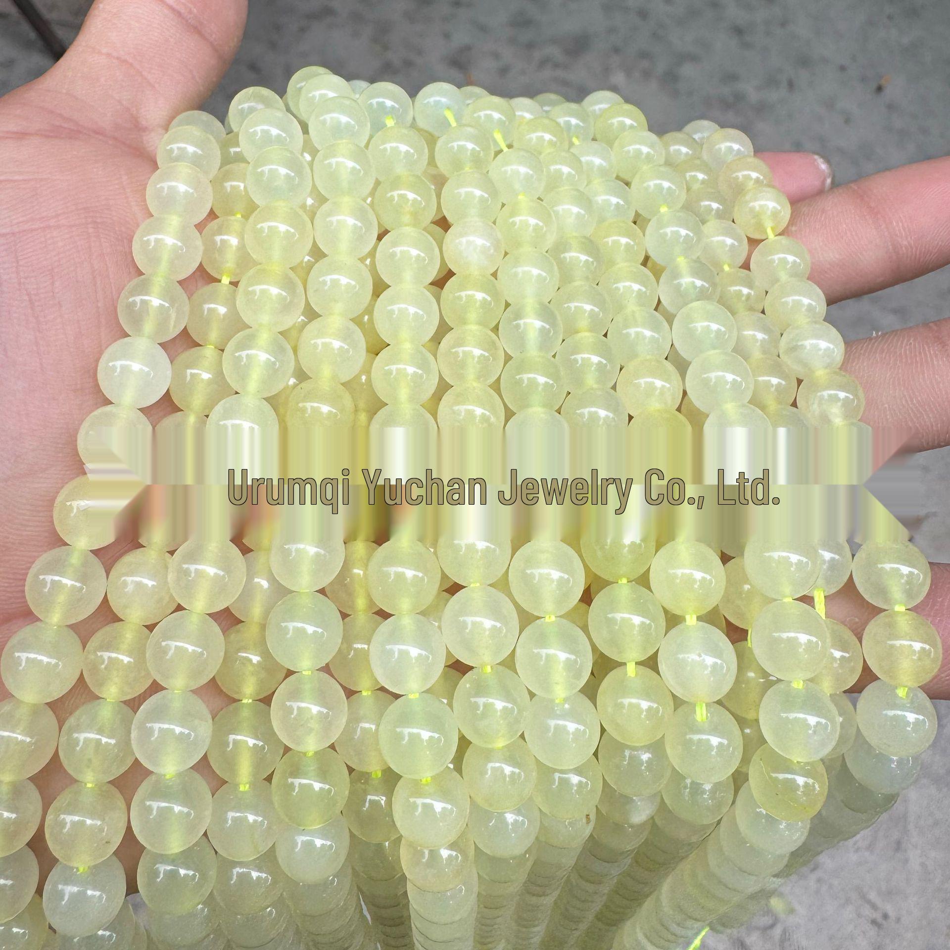 Natural Xiuyan Jade Round Beads - Green Jade Loose Beads for DIY Bracelets, Necklaces, and Ornaments 4mm (approx. 88 beads)