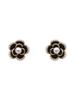 French Flower Camellia Stud Earrings Temperament Retro Earrings Silver Needle Earrings
