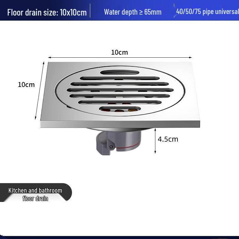 MDNG Bathroom Floor Drain Core with Plastic Gravity Seal