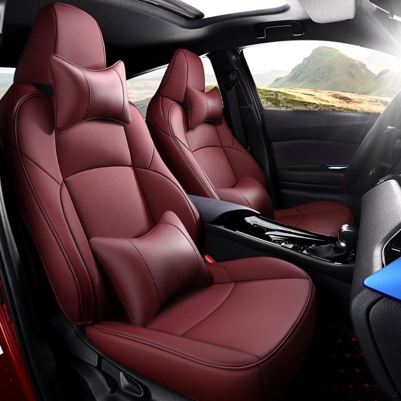 Whole Set Of Front Rear All Car Special Seat Covers For Toyota CHR 2018-2025 Waterproof Protective PU Leather Accessories