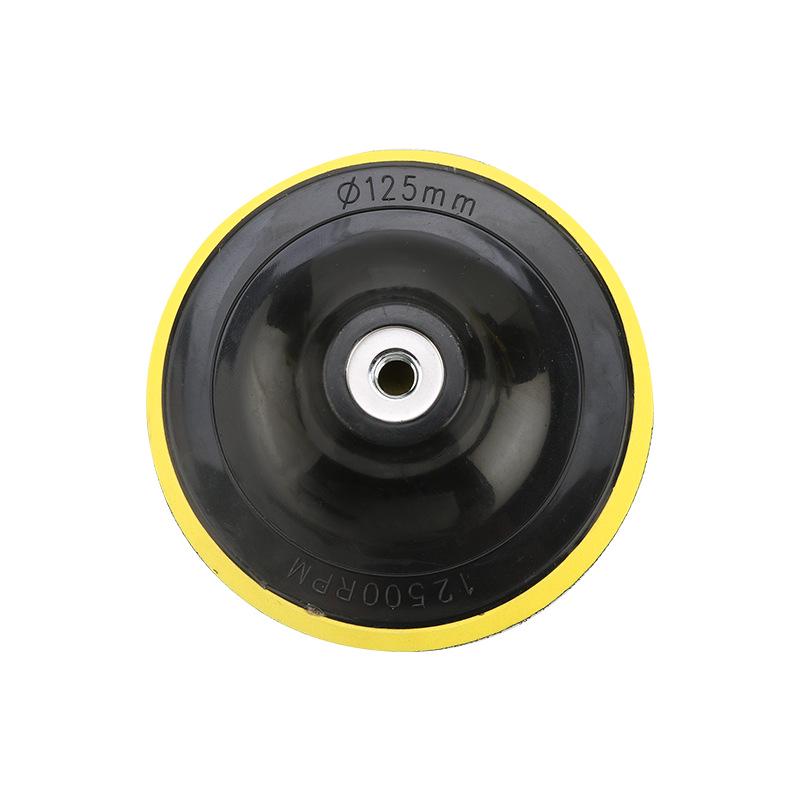 Self-Adhesive 4-Inch Flocking Sandpaper Disc for Angle Grinders - Hook & Loop Polishing Pad.