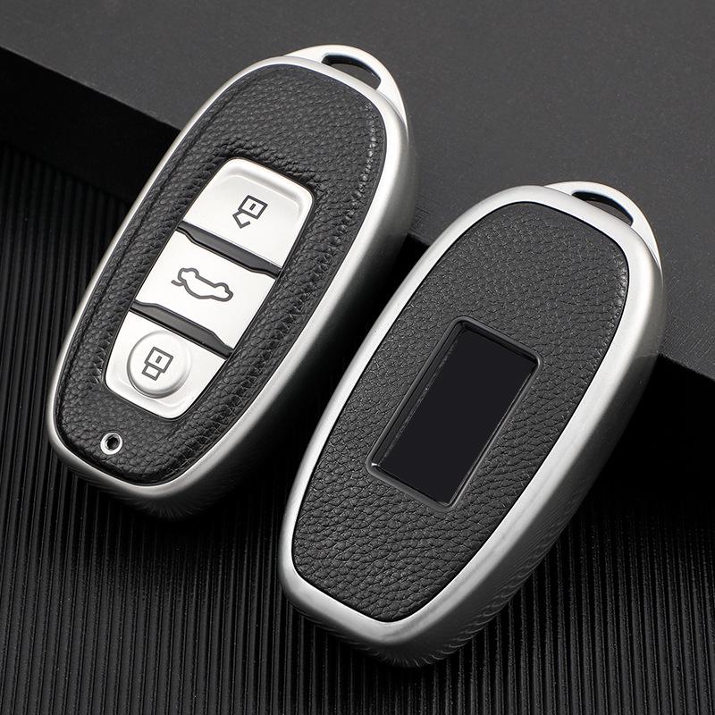 FAW Hongqi H7 Key Case: Premium Leather Shell & Stylish Buckle for Men and Women