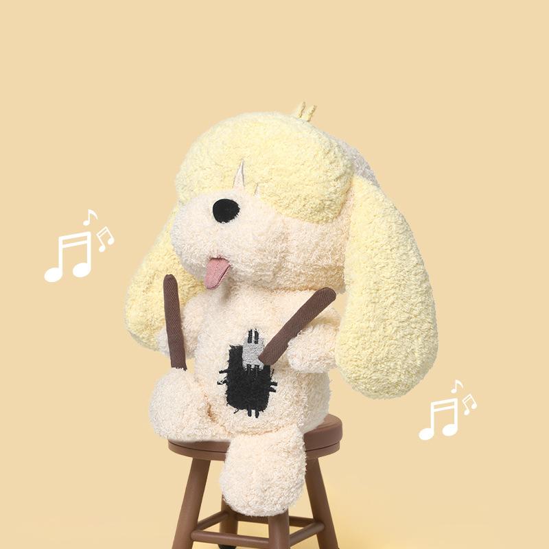 

Kawai Dog Band Dog Plush Toys Funny Dog-shaped Animal Figurines Soft Cute Companion Sleep Pillow Doll Birthday Gifts For Girls 28cm