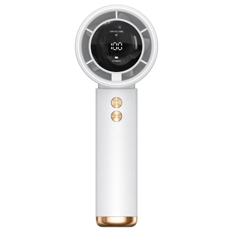 

Practical Small Pocket Fan Comfortable Small Fan Handheld Fan Office Fan Rechargeable Air Cooling Fan Suitable for Home білий