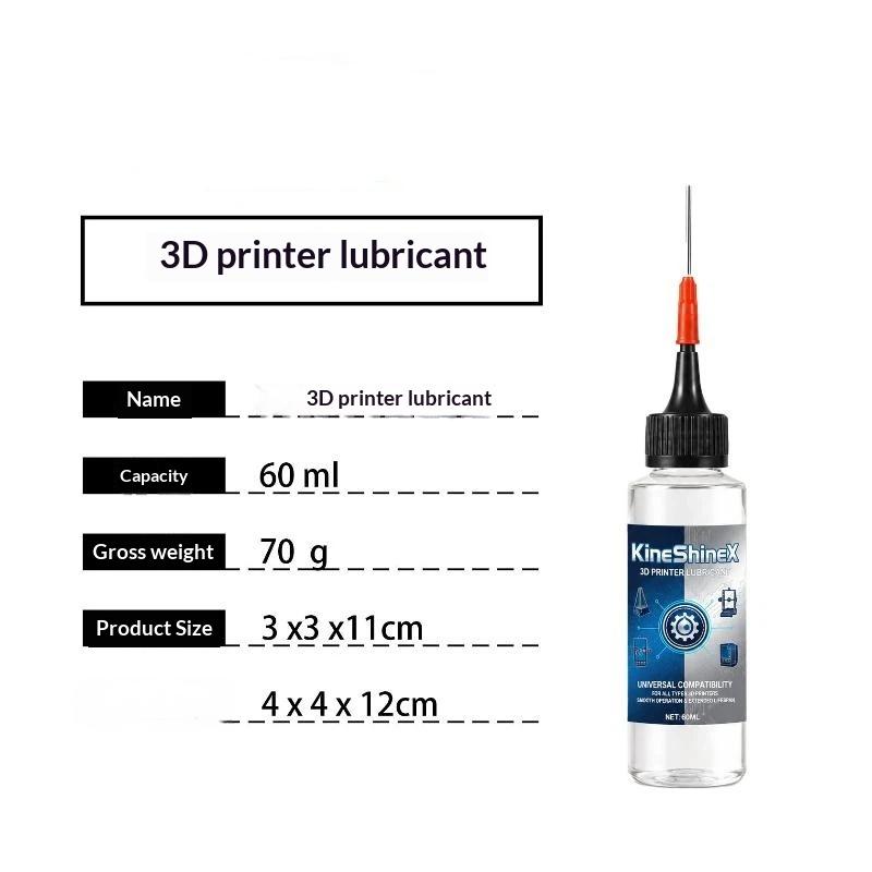 60 ml Universelles 3D-Druckerfett Schmieröl für Creality Ender 3 V2 Pro Bambu Lab Anycubic FDM Drucker Schienen Gewindestangen