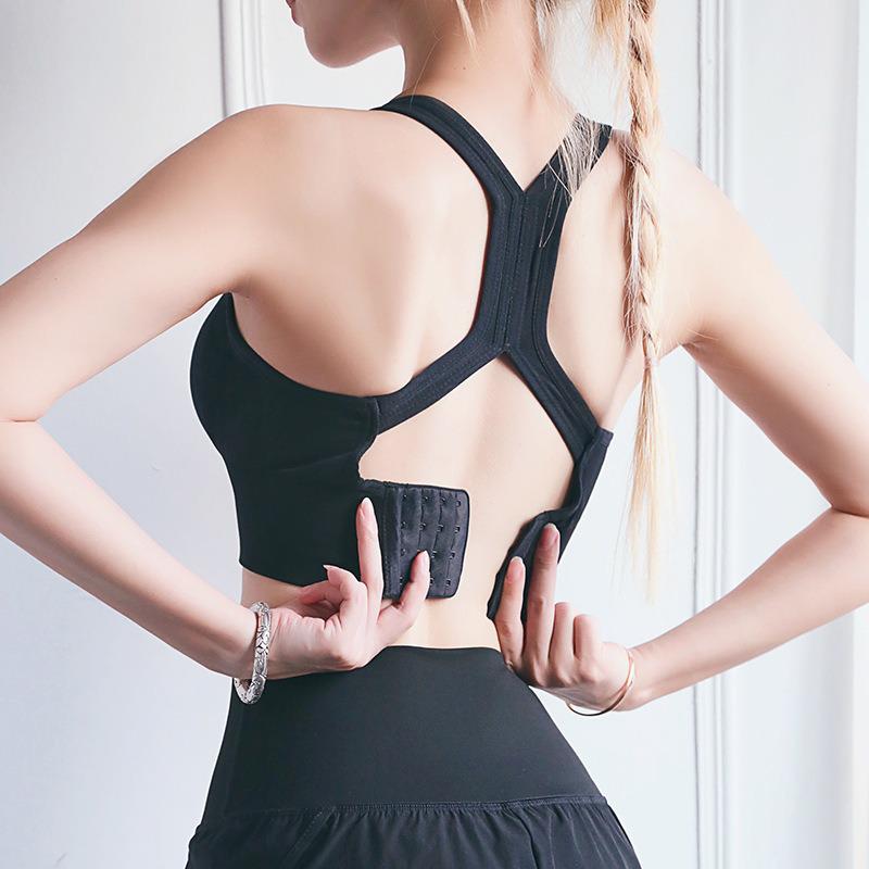 Women's Shockproof Cross-Back Adjustable Steel-Free Sports Bra