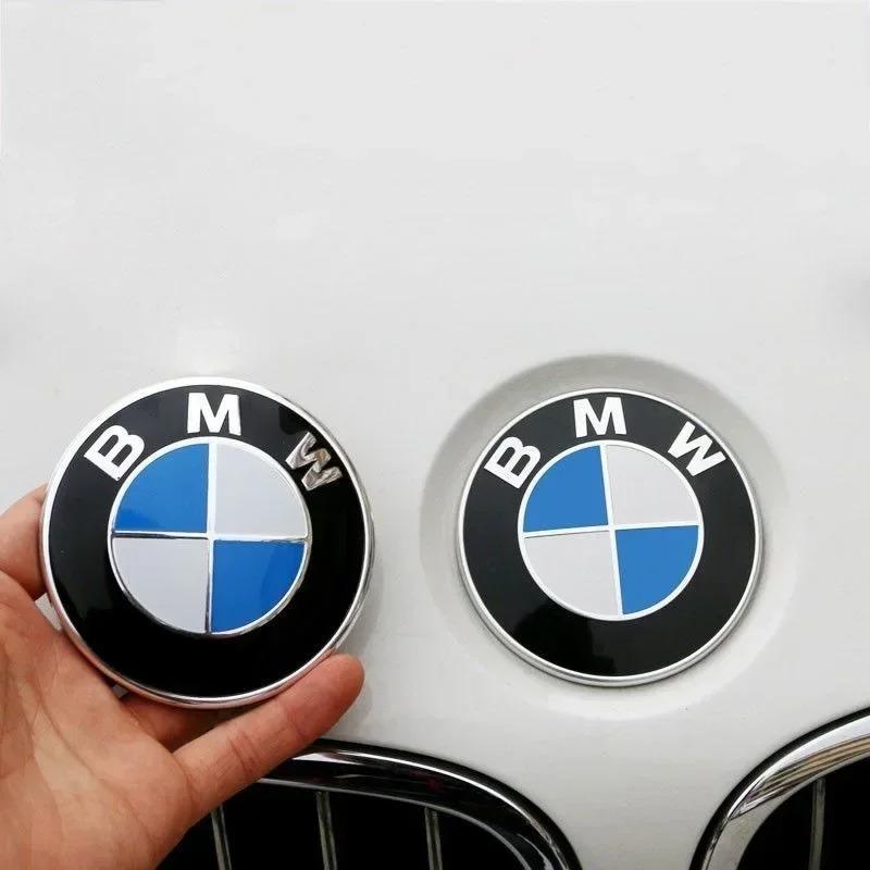 1pcs 74mm 82mm Black White Car Emblem Front Hood Rear Trunk Badge for BMW E46 E39 E38 E90 E60 E92 E93 X1 X3 X2 X5 djbf00