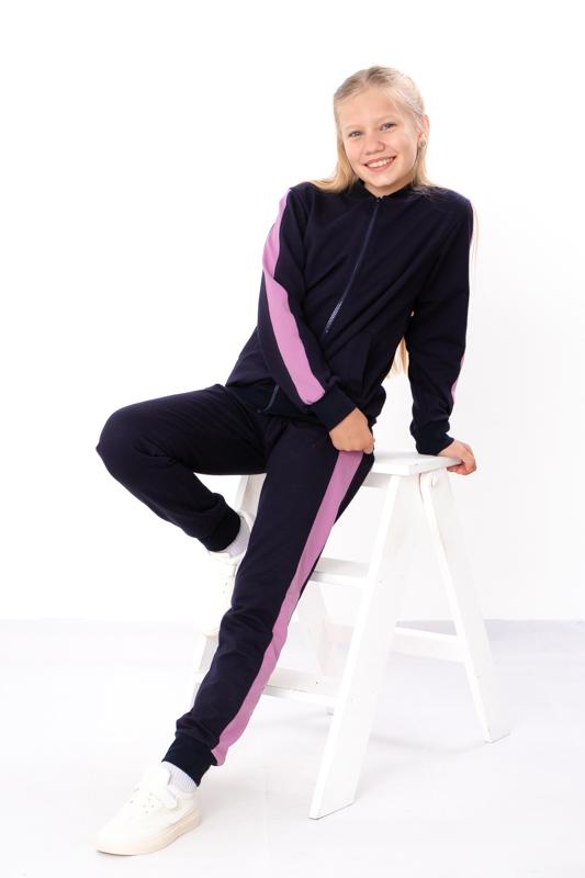 

Стильний спортивний костюм для дівчинки – М яка тканина подвійного плетіння та зручна посадка, Будь-який сезон, 6152-057-1 HC 140 бейкер miller рожевий колір