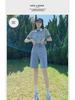 2024 Women's High-Waist Wide-Leg Denim Shorts – Slim, Loose, 5-Point Fit