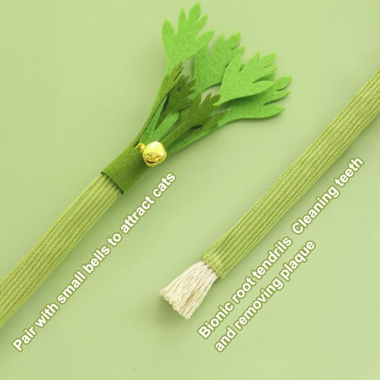 Cat Toys Durable Plush Catnip Toy High-Density Felt Realistic Celery Shape Stress Relief And Energy Release Soft Cat Toy for Cats