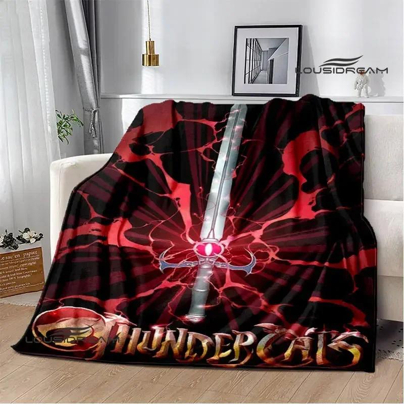 Thundercats Cartoon-Druckdecke, warme Decke für Kinder, T-Flansch-Decke, Heimreisedecke, Bettauskleidung, Geburtstagsgeschenk