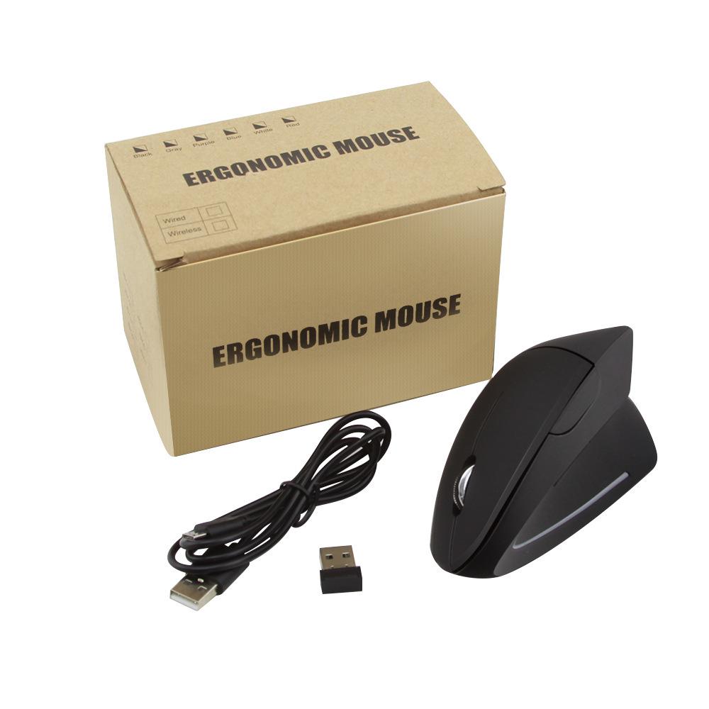 Ergonomic Bluetooth Rechargeable Wireless Mouse for Office & Home