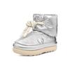 UGG Tênis Clássico Maxi Cano Baixo Prata Metálico Feminino 1135153-MSLV