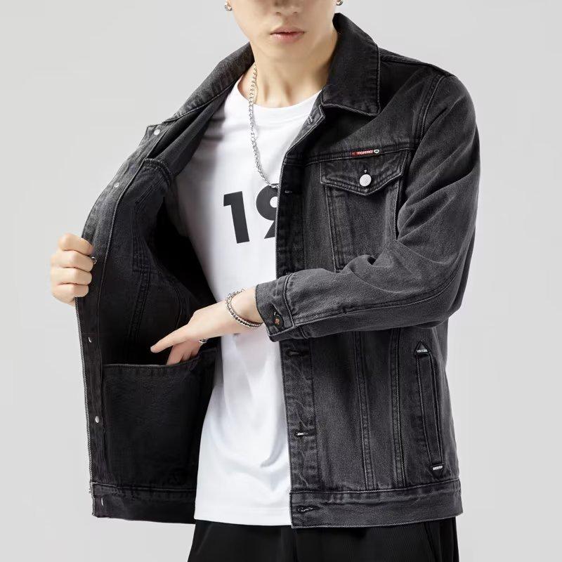 Men's Trendy 2021 Slim Fit Denim Jacket with Fleece Lining