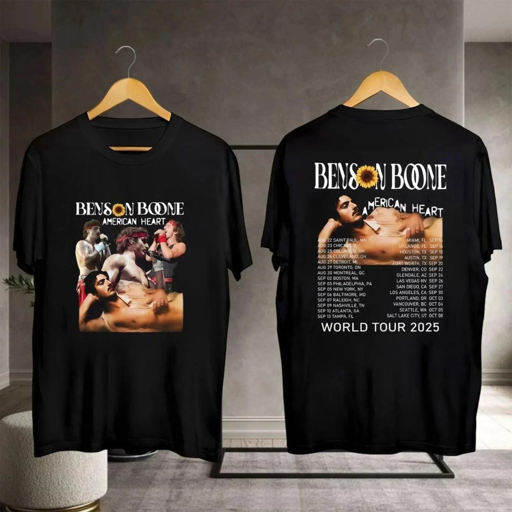 Benson Boone Concer, Benson Boone American Heart Tour 2025 Unisex T-Shirt XXXL