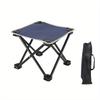 Ultra-Light Portable Folding Camping Stool with Storage Bag Side Pocket - Durable Frame, Quick Setup, Ideal for Camping, Fishing, Outdoor Activities