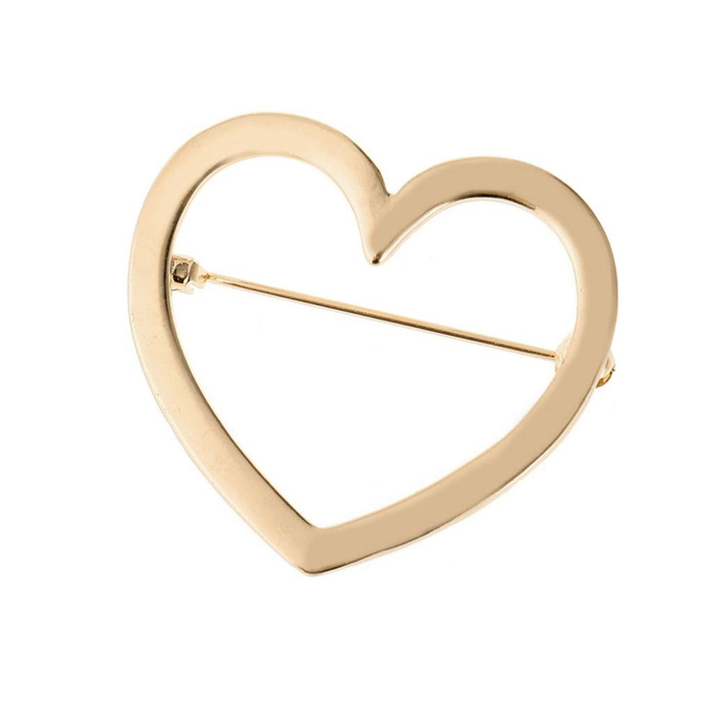 Broche Couleur Or/Argent Minimaliste Épingle pour Cardigan Insigne de Revers en Métal Accessoires pour Tenue de Bureau et Réunions d'Affaires