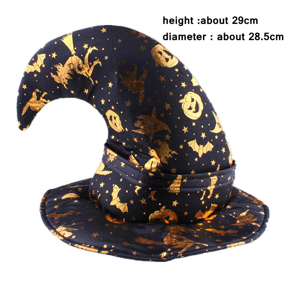 Witch Hat Adult Hats Halloween Witch Cosplay Wizard Hat Kids Halloween Black Witch Hat Girls Princess Party Supply