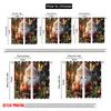 2pcs,2D plane printing Popular Curtains Cute Santa Butterfly Garden (3) Polyester Fabric (without rod) Festive Perfect for