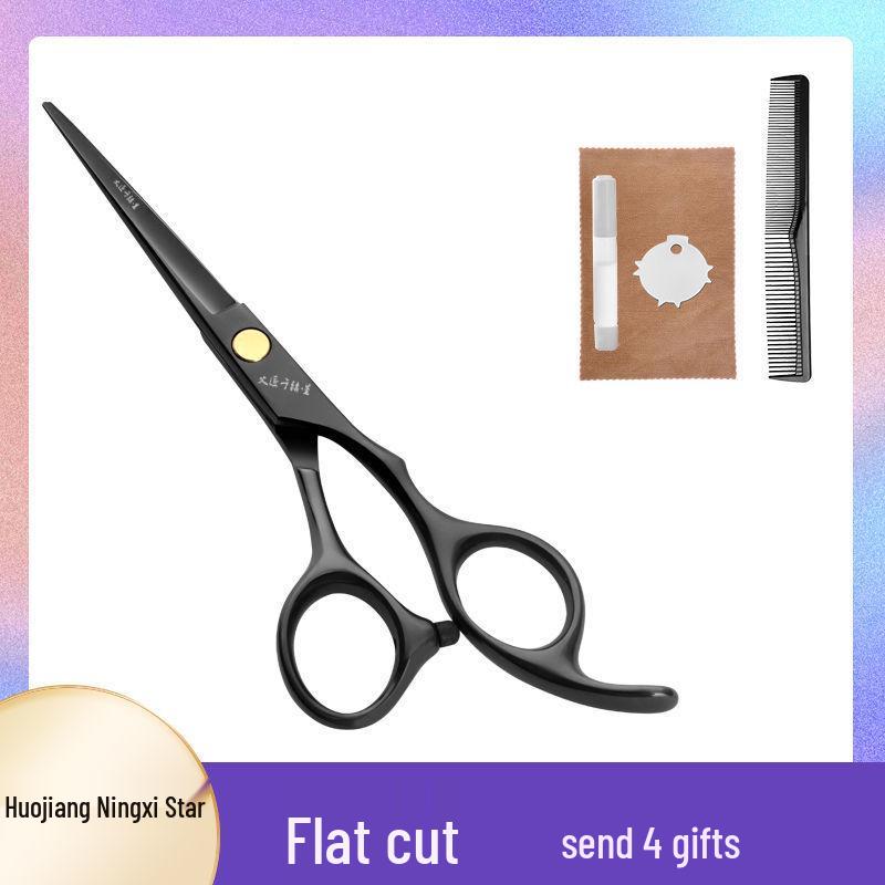 Professional Hairdressing Scissors Set: Flat Teeth, Cutting, and Thinning Scissors - Free Shipping