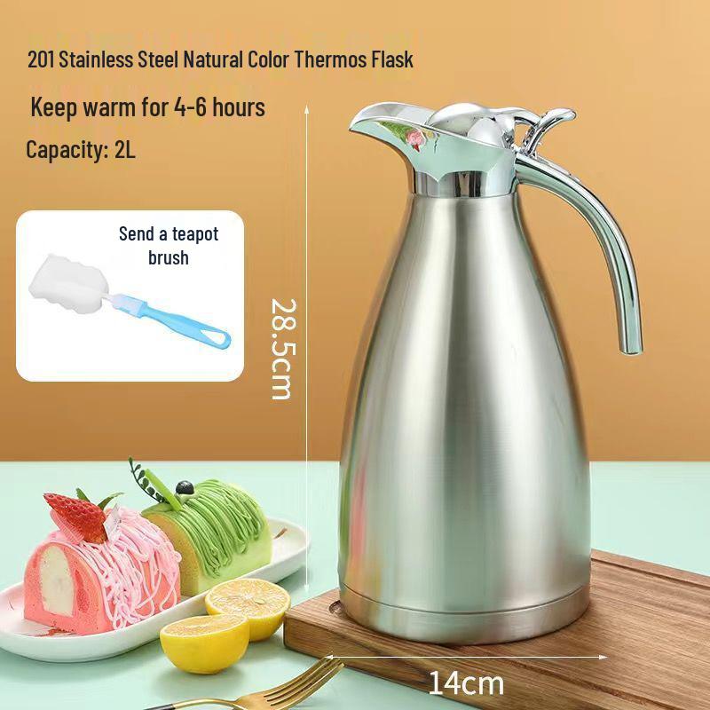 304 Stainless Steel Large Capacity Insulated Kettle – Ideal for Home, Hotel, or Commercial Use