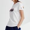 Fila T Shirts Women's White Crew Neck Moderate Straight Fit F11W928129FWT