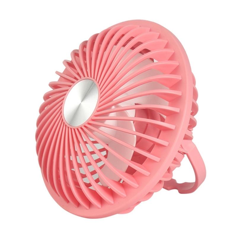 

Desk Fan Portable Electric Table Desktop Cooling Fan Small Powerful with 3 Speed Adjustable Desktop Cooling Fan Quiet рожевий