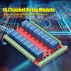 Isolated Type 16 Channel Relay Module Interface Board HighLow Level Trigger (DC 12V)