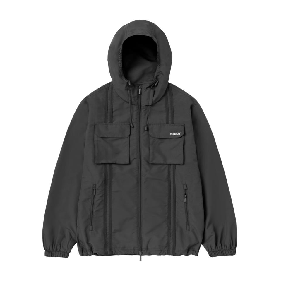 

Куртка-ветровка NERDY с двойным карманом, черная