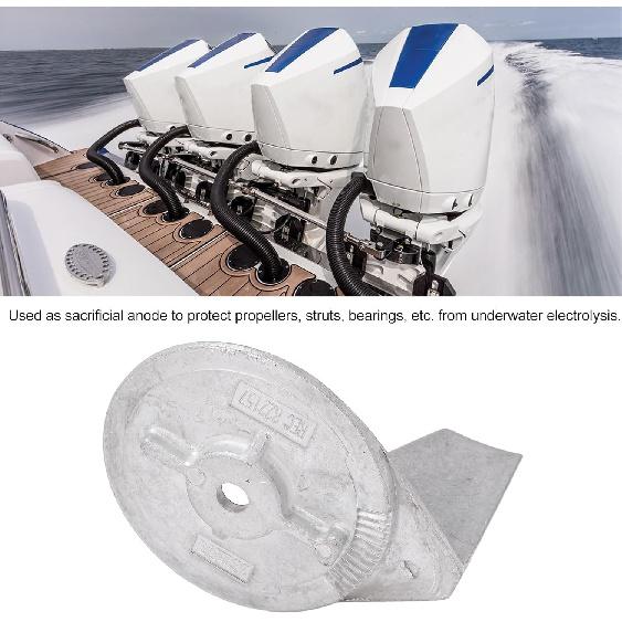 Fydun Boat Motor Trim Tab Anode, Aluminum Alloy 822157T2 Trim Tab Anode Replacemet for Mariner 25‑50 2 4 Stroke