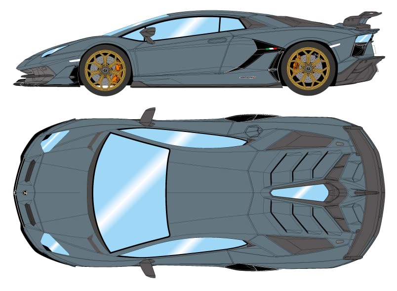 

EIDOLON COLLECTION Lamborghini Aventador SVJ 2018 Grigio Telesto Finished Model EM438N Make-up 1/43 (Leirion Wheels)