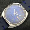 AUTOMATIC 7009A VINTAGE SEIKO 5 JAPAN MENS BLUE COLOR DIAL WATCH A701450-5 R206b-a701450