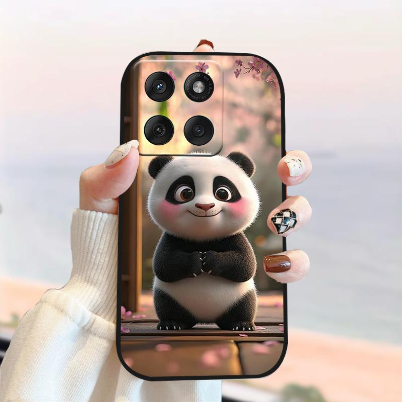 For Motorola Edge 60 Fusion 5G Case XT2503-4 Silicone Soft TPU Phone Cover For Moto Edge60 Fusion Cute Panda Protector Cases