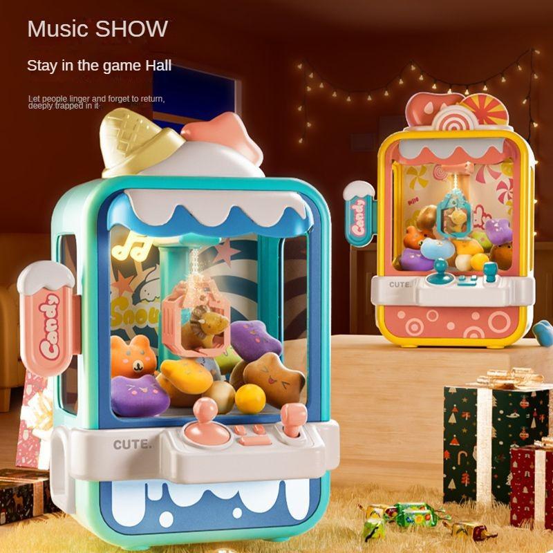 Mini Claw Machine Toys For Children Automatic Coin Operated Play Game Arcade Crane Doll Machines Kids Birthday Christmas Gifts