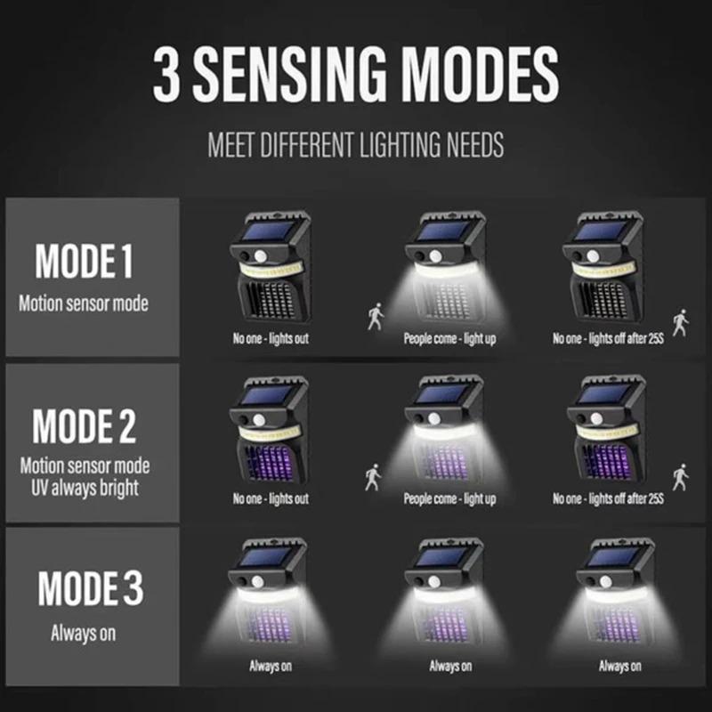 Promotion Anti Mosquito Solar Lights Outdoor, Solar Security Lights Solar Motion Sensor IP65 Waterproof Lights