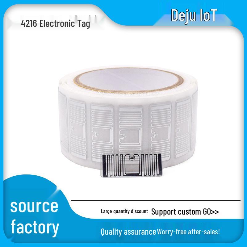 915MHz UHF RFID Long-Distance Adhesive Tag for Warehousing Logistics 128mm