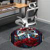 1 Stück Rosenfenster Büro Runder Teppich, Unter Bürostühlen Schlafzimmer Wohnzimmer Heimdekoration, Raumdeko