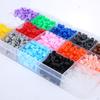 Kit di Perline di Natale - 2400 Pezzi 24 Colori Set Fondente per Creazioni per Bambini, 5mm Ferro