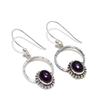 Natural Amethyst Gemstone Earrings, 925 Sterling Silver Earring, Handmade Boho Silver Jewelry Dangle Earrings, Party Wear Gifts