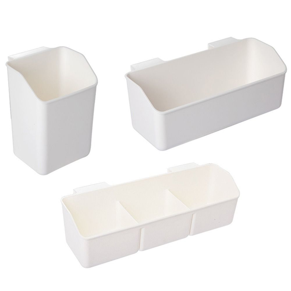 Kunststoff Hängende Becherhalter mit Abnehmbarem Haken Badezimmer Aufbewahrungsbox Badezimmer