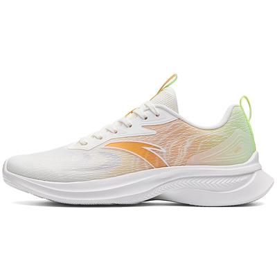 Trendy Versatile Wear-Resistant Shock-Absorbing Non-Slip Low-Top Casual Running Shoes Men Sneaker White Orange 912625517Q-2