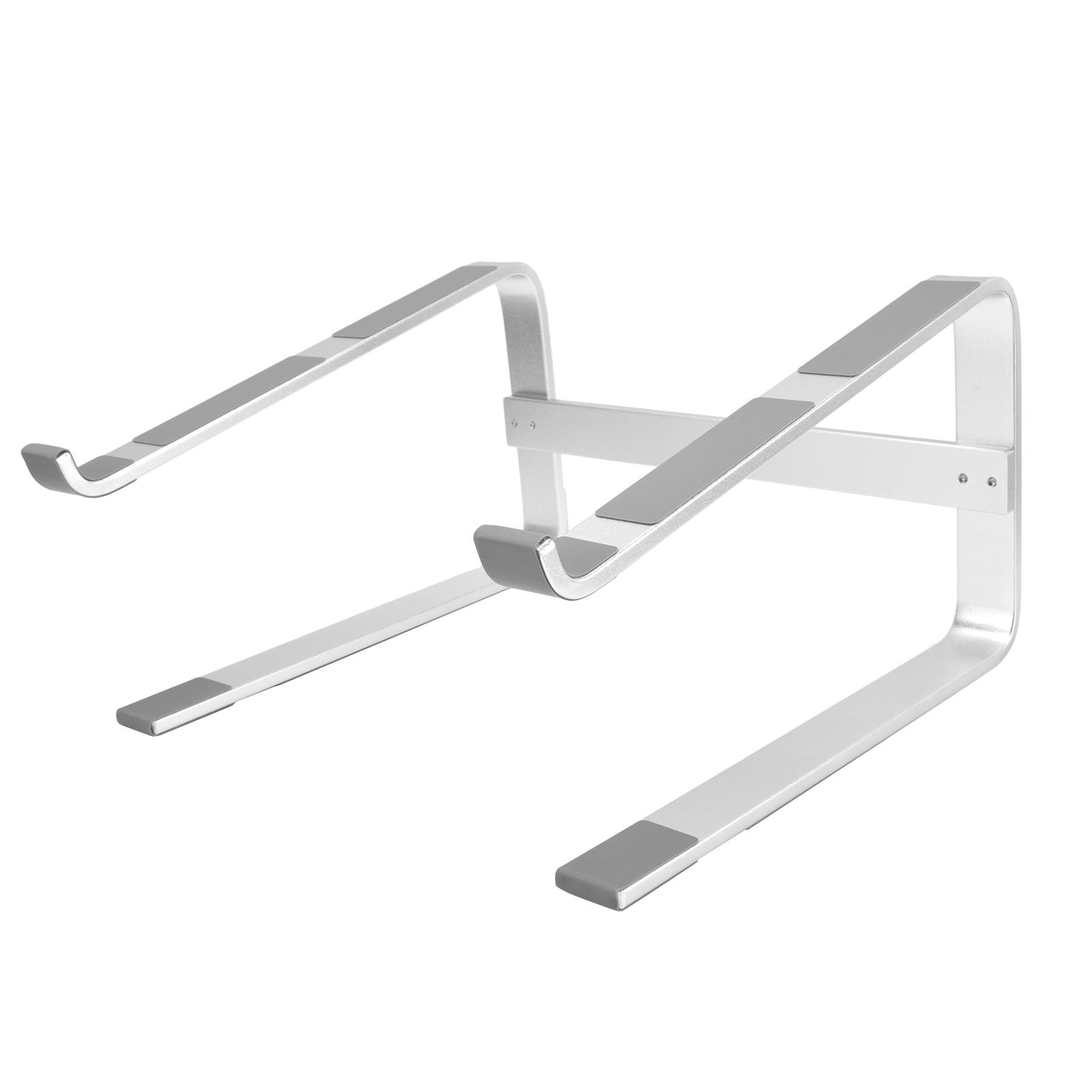 Desktop Laptop Stand Ergonomic Aluminum Alloy Laptop PC Computer Riser Cooling Shelf for Home Silver