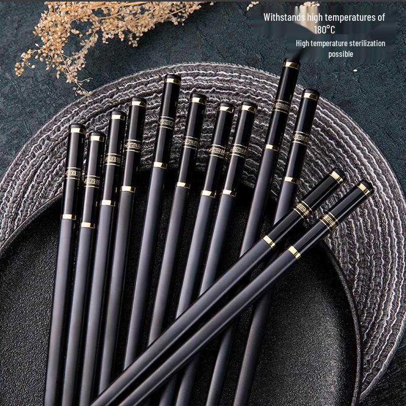 Shihua Alloy Chopsticks 10-Pair Set
